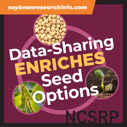 State highlight graphic for North Central Soybean Research Program